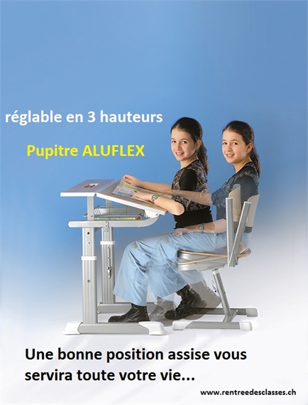 Pupitre d'écolier ALUFLEX